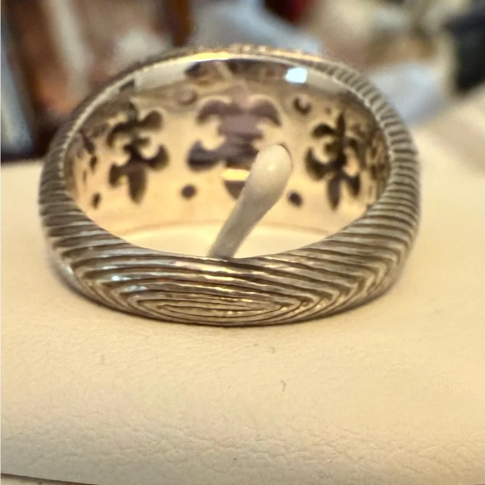 Judith Ripka Amethyst and Diamonique sterling silver Ring
